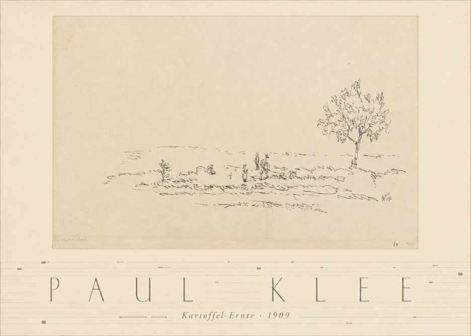Paul Klee Kartoffel-ernte No3 - Poster