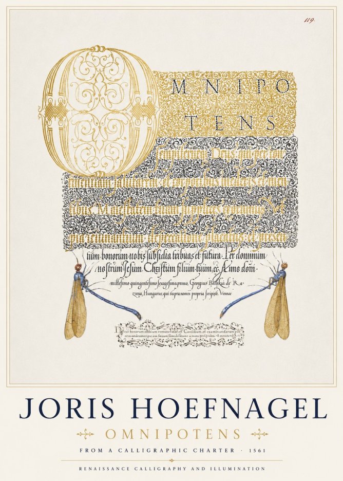 Joris Hoefnagel Omnipotens No1 - Poster
