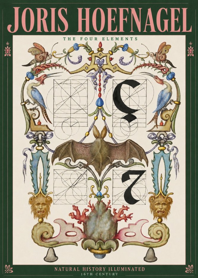 Joris Hoefnagel The Four Elements I No2 - Poster
