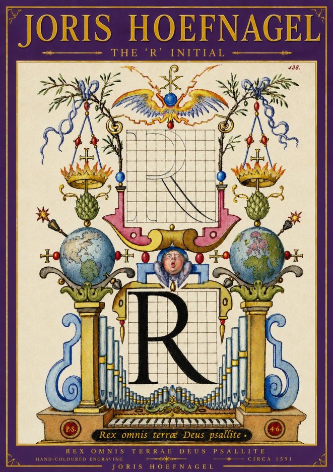 Joris Hoefnagel The 'R' Initial No6 - Poster