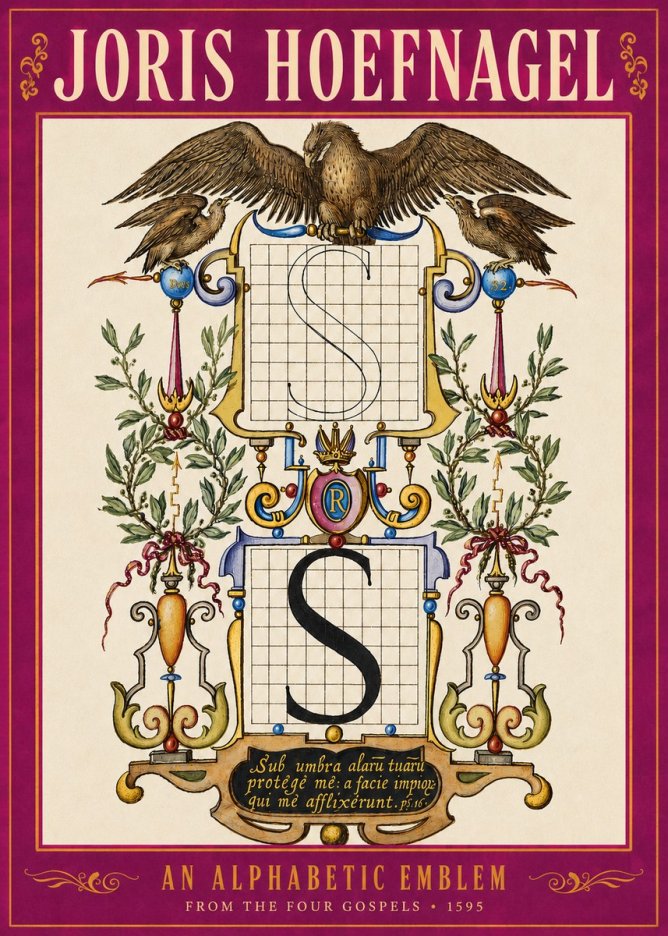 Joris Hoefnagel An Alphabetic Emblem from the Four Gospels No5 - Poster