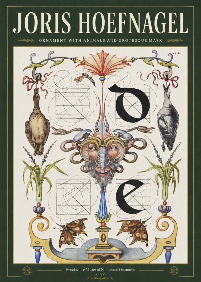 Joris Hoefnagel Ornamental Composition No4 - Poster