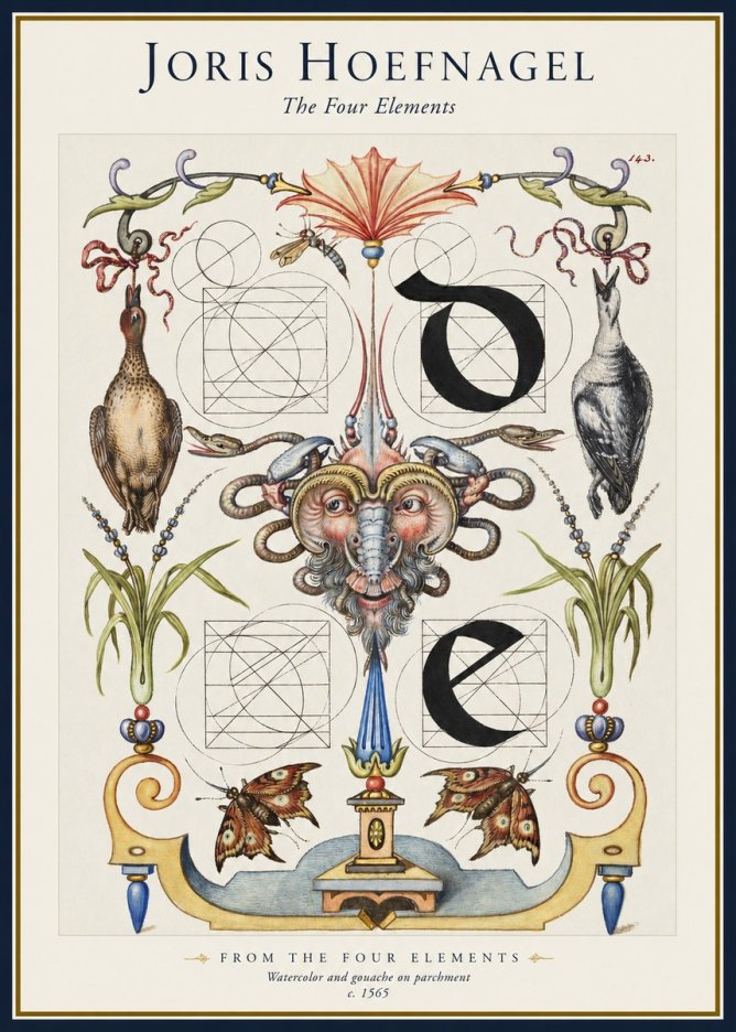 Joris Hoefnagel Ornamental Composition No5 - Poster