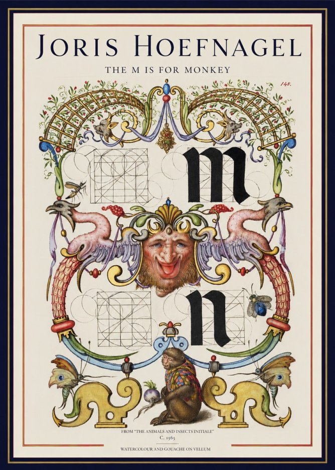 Joris Hoefnagel Grotesques and Ornaments No2 - Poster
