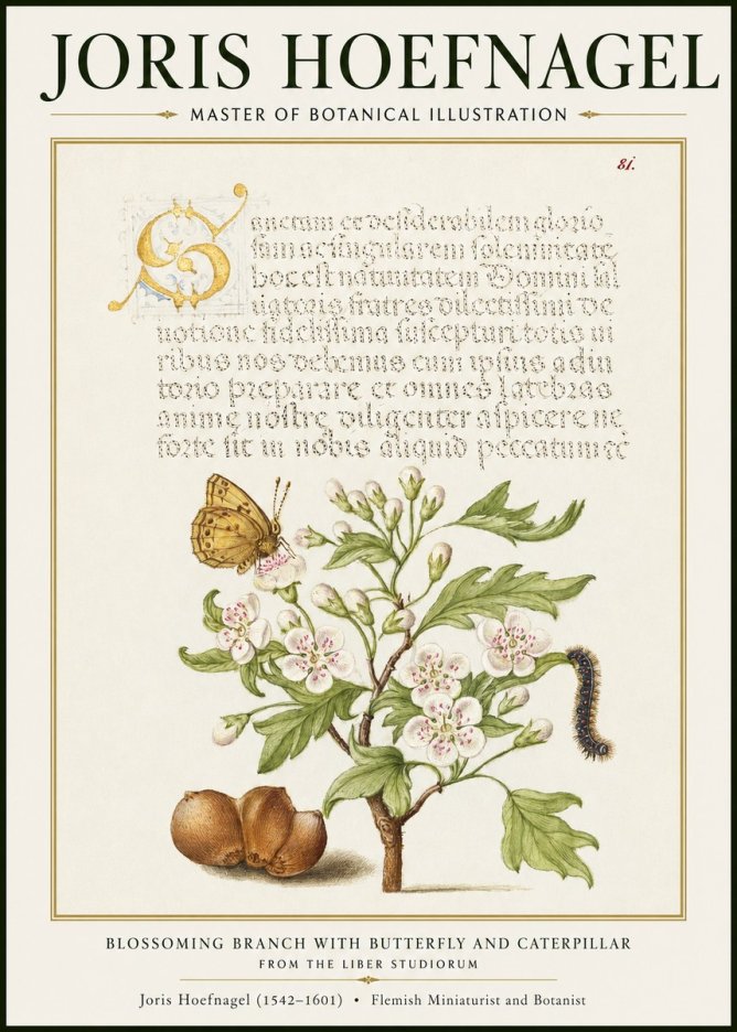 Joris Hoefnagel Blossoming Branch No2 - Poster