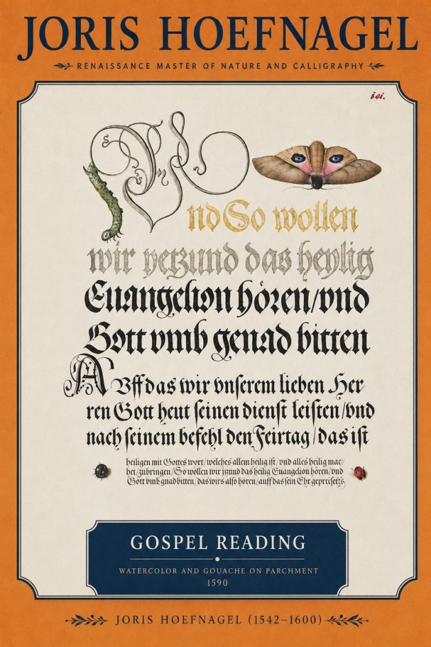 Joris Hoefnagel Gospel Reading No3 - Poster