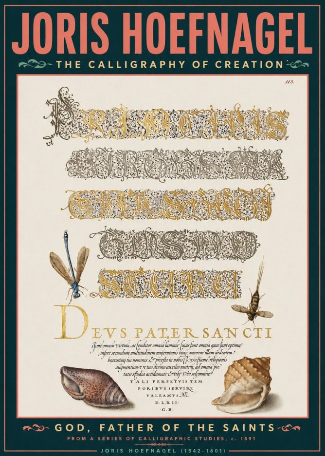 Joris Hoefnagel Praise Be to God the Father No6 - Poster