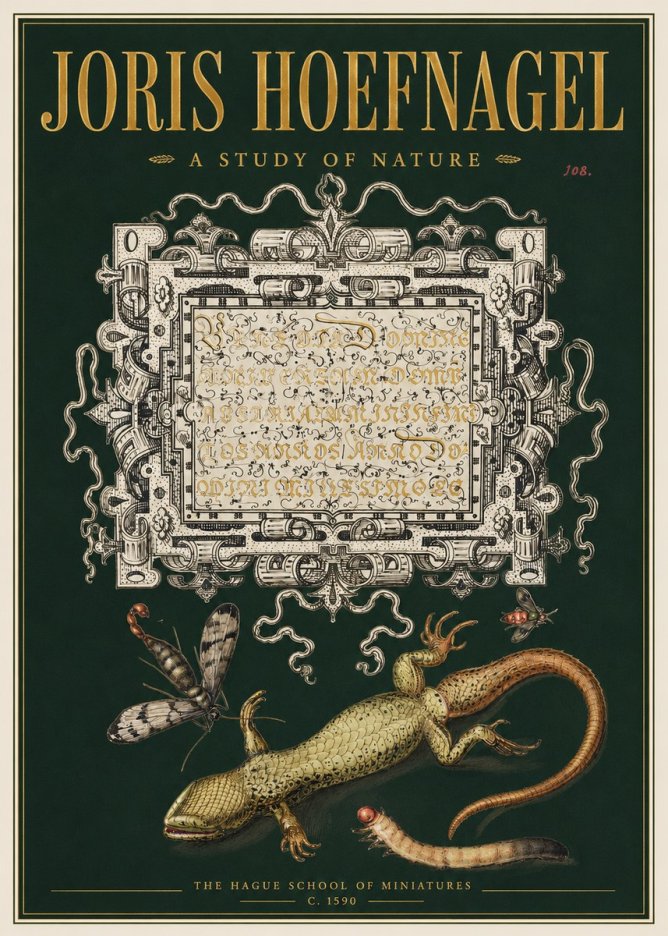 Joris Hoefnagel A Study of Nature III No3 - Poster