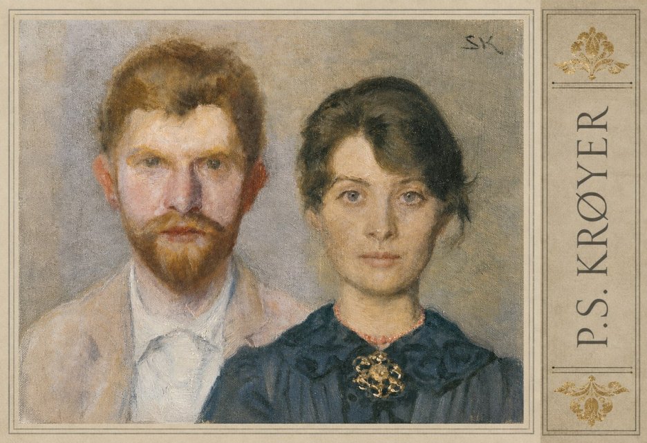 P.S. Krøyer Self-portrait with Marie Krøyer No2 - Poster