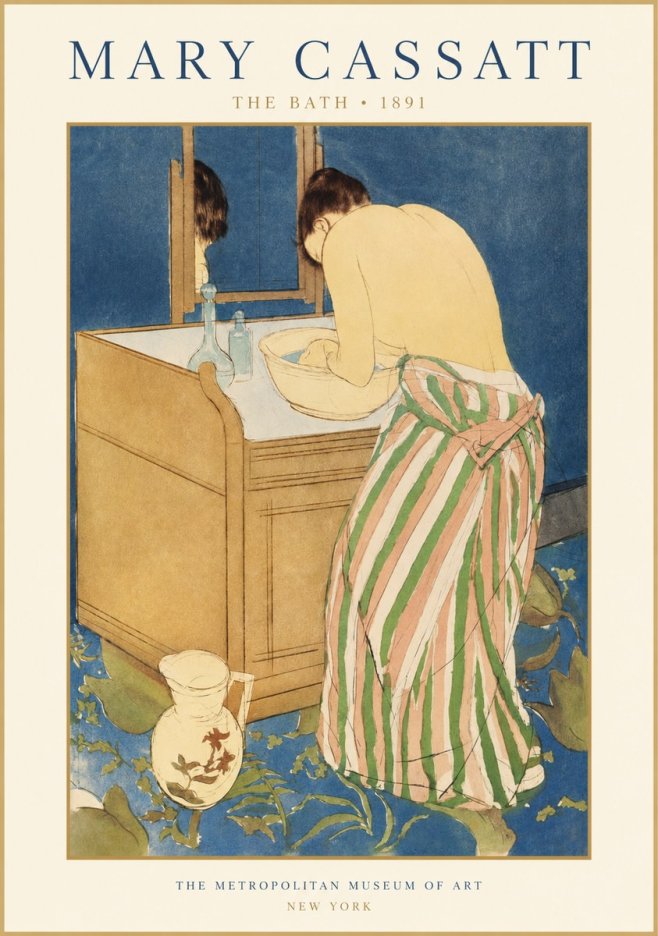 Mary Cassatt The Bath No1 - Poster