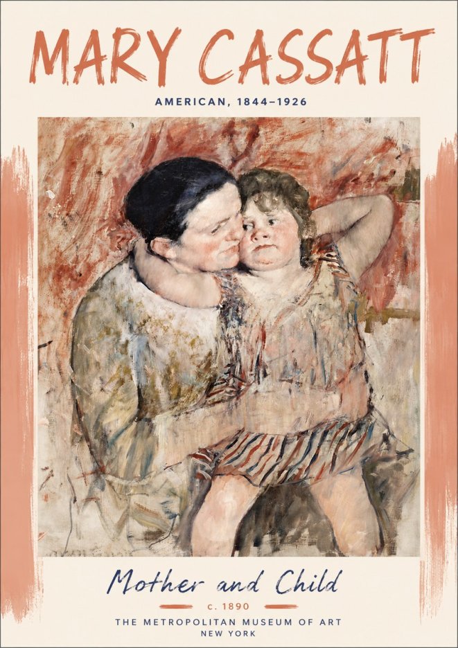 Mary Cassatt Mother and Child II No5 - Poster