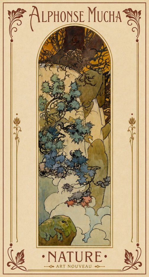 Mucha Nature No5 - Poster