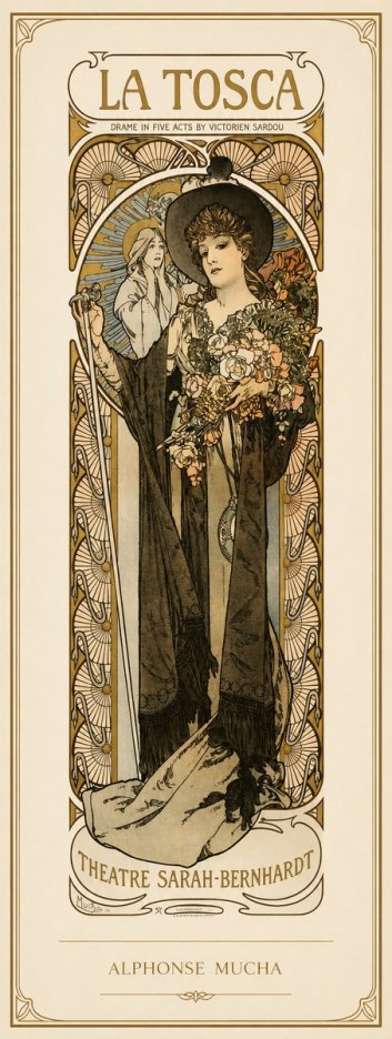 Mucha La Tosca No1 - Poster