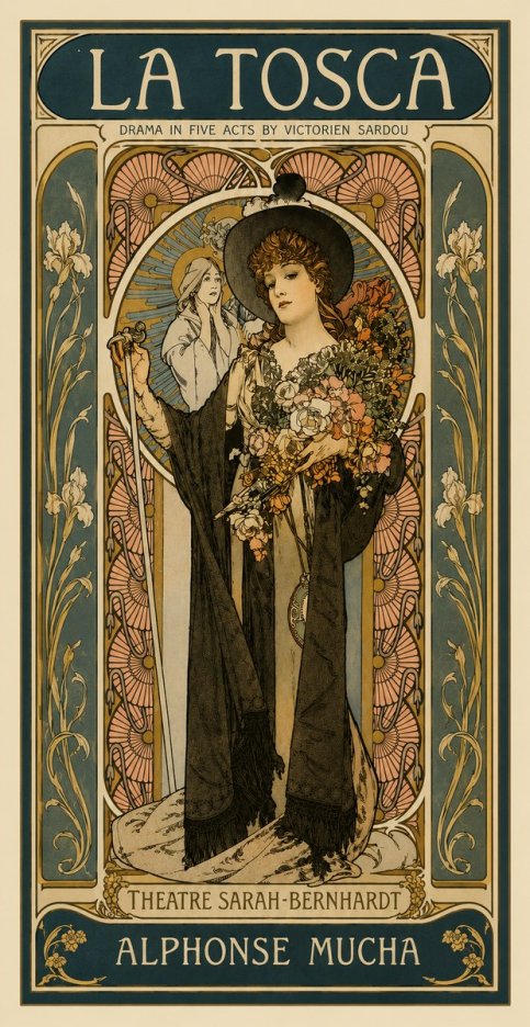 Mucha La Tosca No4 - Poster