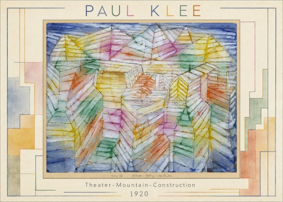 Paul Klee Theater-mountain-construction No1 - Poster