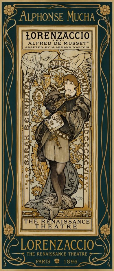 Mucha Lorenzaccio No5 - Poster