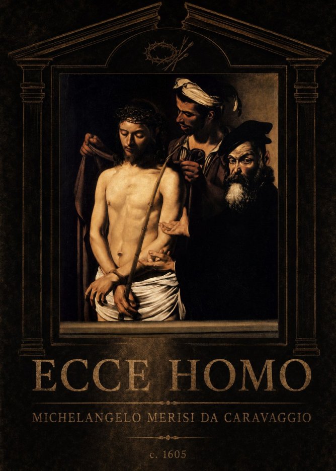 Michelangelo Merisi da Caravaggio Ecce Homo No4 - Poster