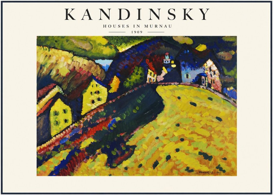 Kandinsky Houses in Murnau No1 - Poster