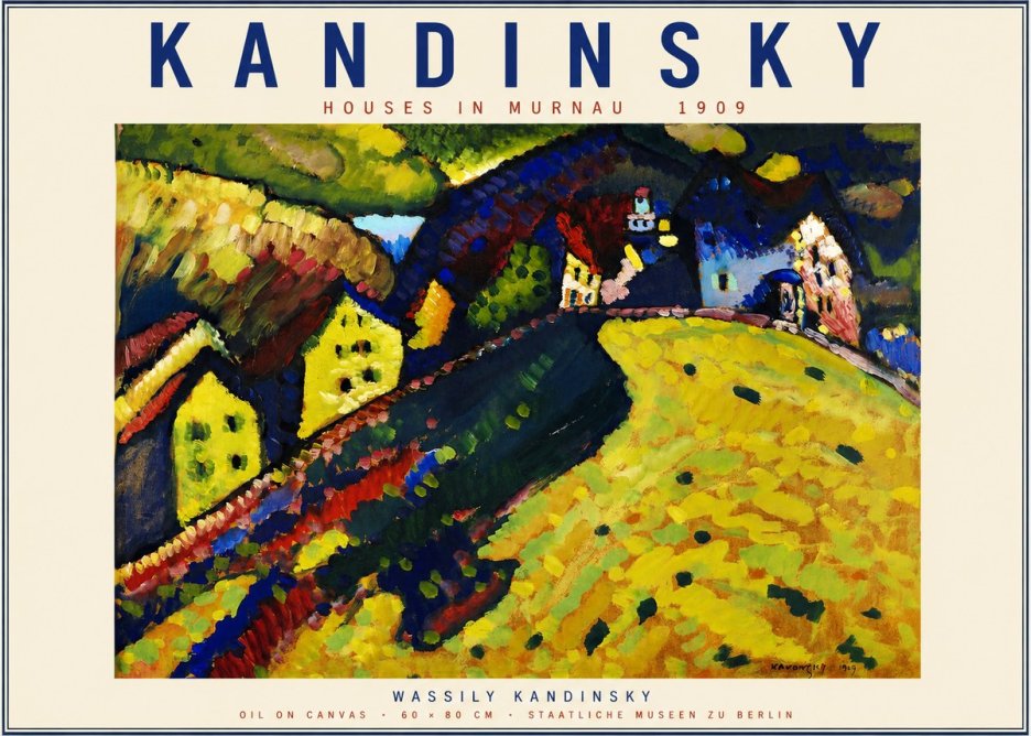 Kandinsky Houses in Murnau No2 - Poster