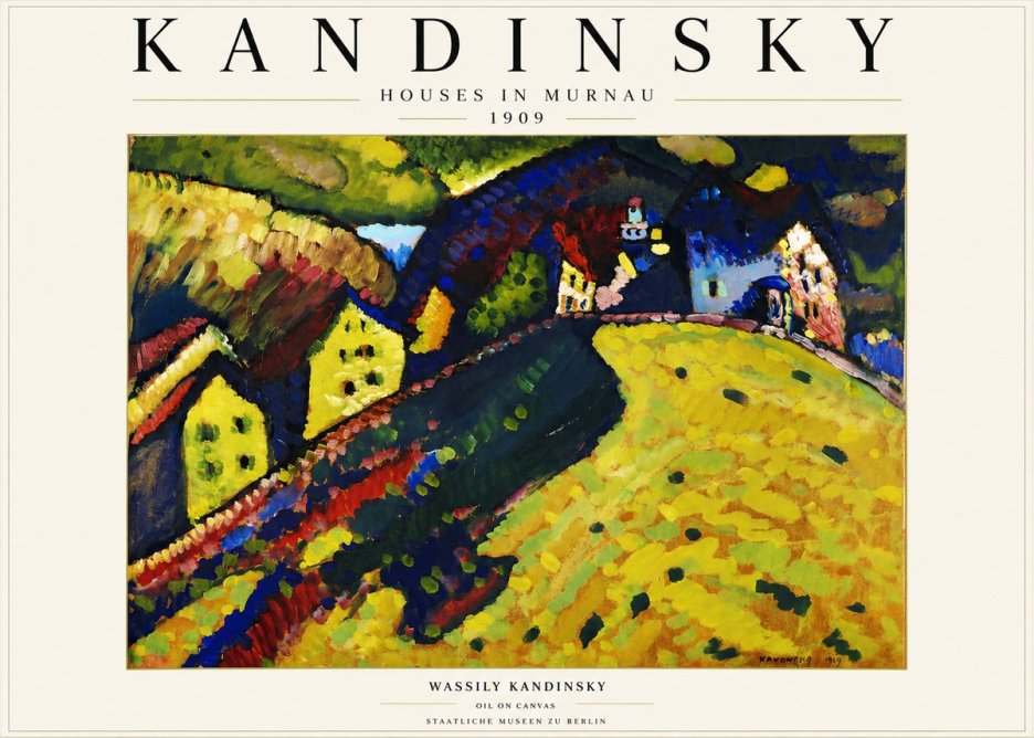Kandinsky Houses in Murnau No3 - Poster