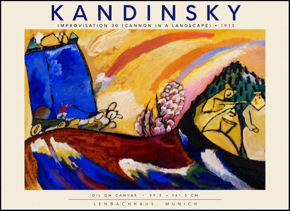 Kandinsky Improvisation 30 (Cannon in a Landscape) No5 - Poster