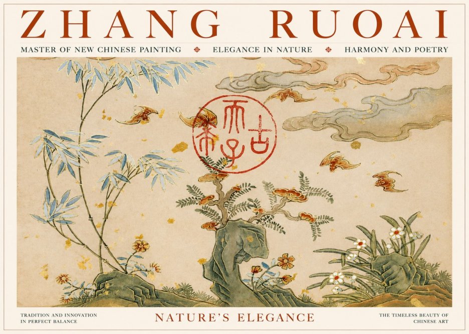 Zhang Ruoai Nature in Harmony No6 - Poster