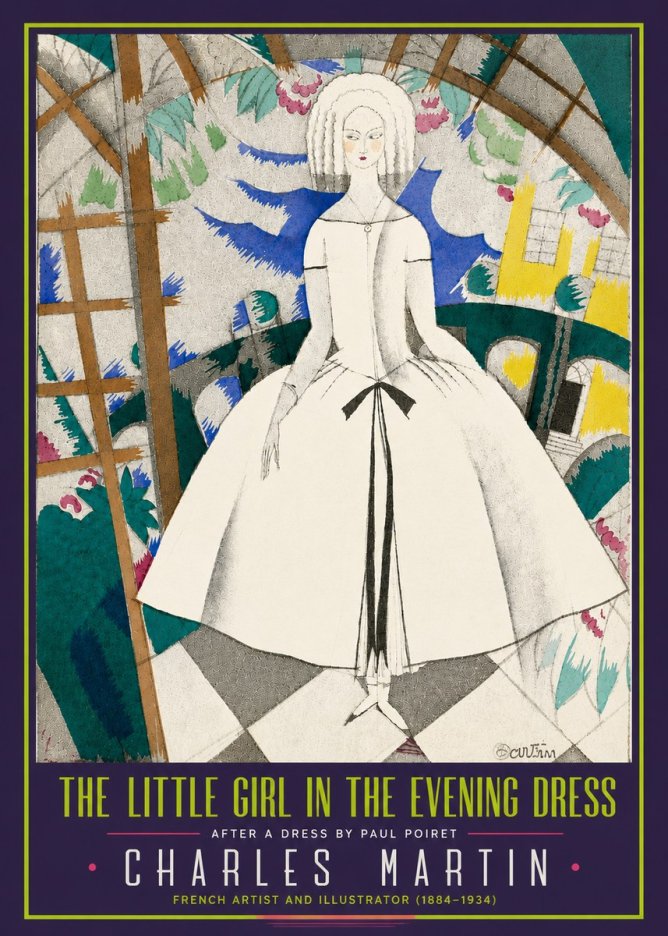 Charles Martin The Little Girl in the Evening Dress No5 - Poster