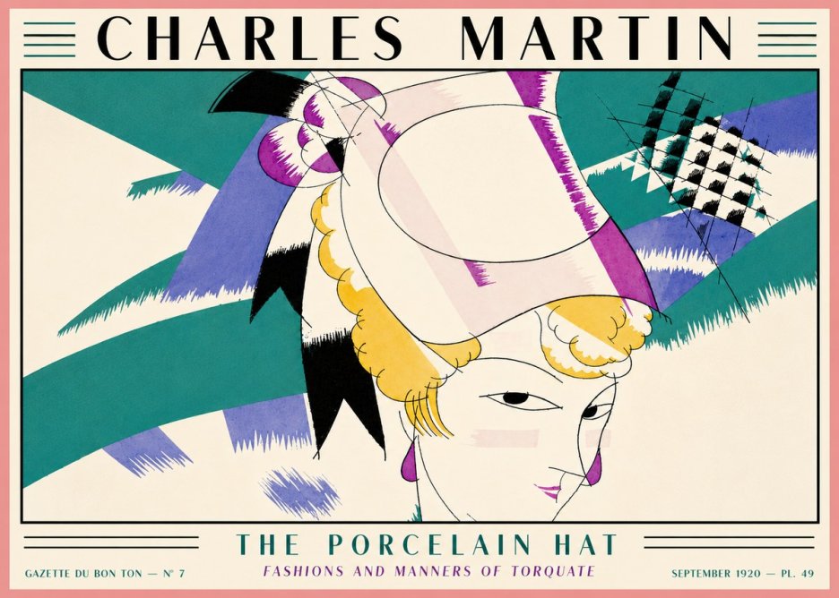 Charles Martin The Porcelain Hat No5 - Poster