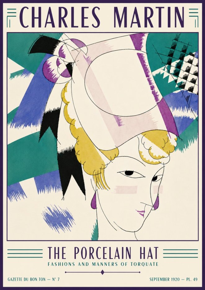 Charles Martin The Porcelain Hat No6 - Poster