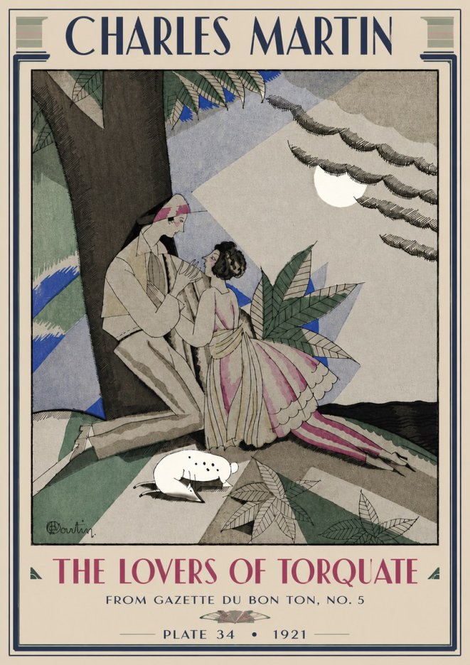Charles Martin The Lovers of Torquate No3 - Poster