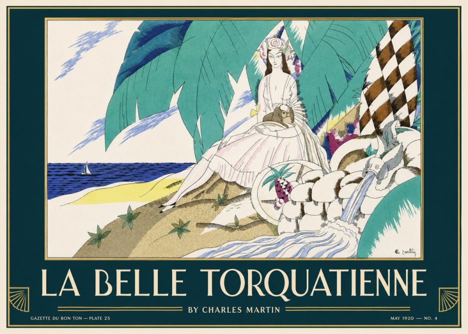 Charles Martin La Belle Torquatienne No3 - Poster