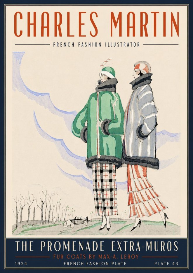 Charles Martin The Promenade Extra-muros No4 - Poster