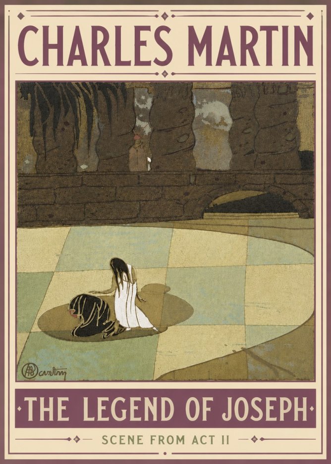 Charles Martin The Legend of Joseph - Scene from Act Ii No5 - Poster
