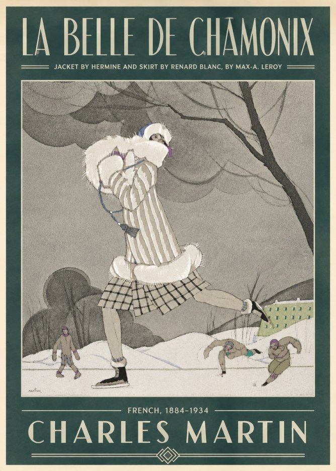 Charles Martin La Belle De Chamonix No4 - Poster