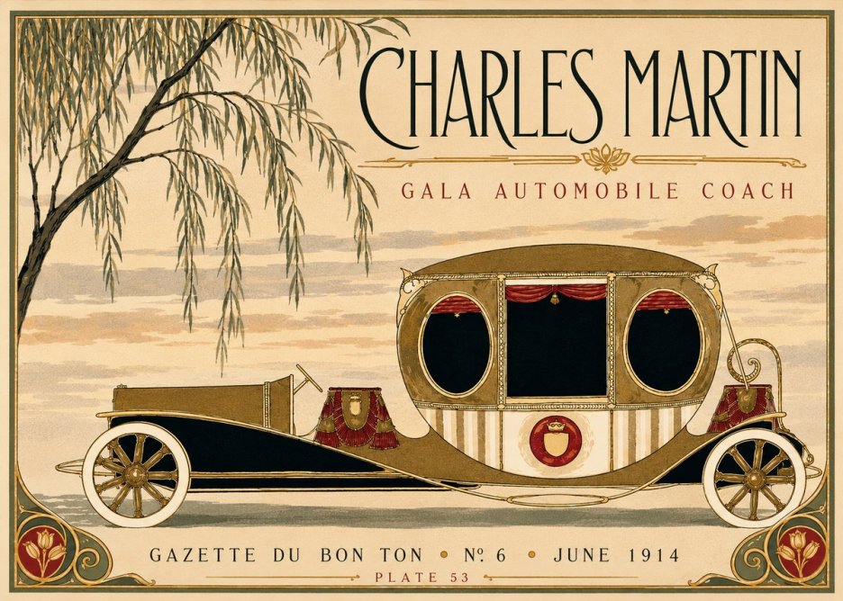 Charles Martin Gala Automobile Coach No3 - Poster