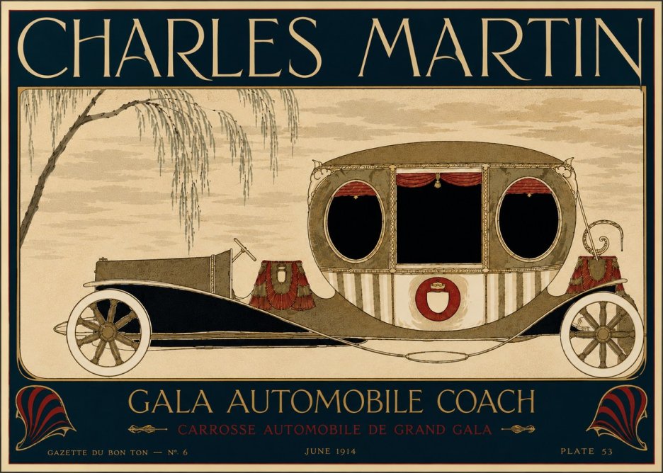 Charles Martin Gala Automobile Coach No6 - Poster