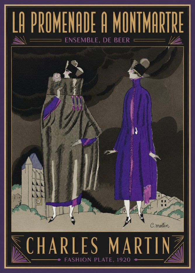 Charles Martin La Promenade a Montmartre No6 - Poster
