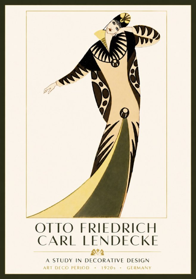 Otto Friedrich Carl Lendecke A Study in Decorative Design No3 - Poster