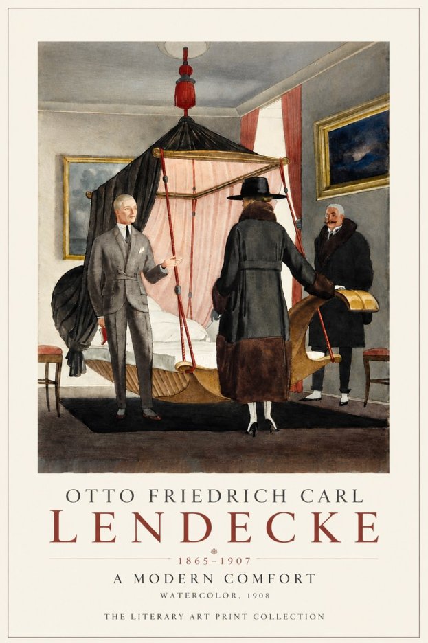 Otto Friedrich Carl Lendecke A Modern Comfort No5 - Poster