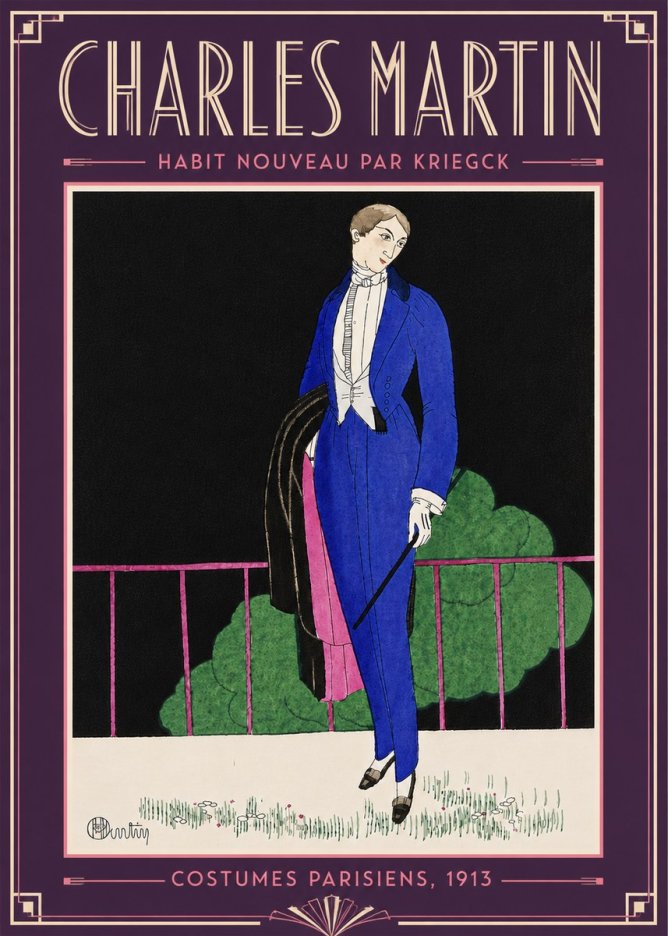 Charles Martin Habit Nouveau Par Kriegk No6 - Poster