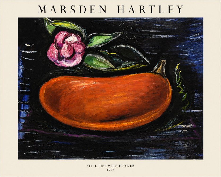 Marsden Hartley Still Life with Flower No1 - Poster
