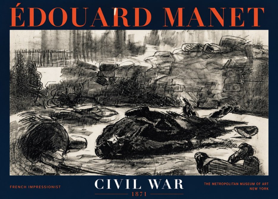 Édouard Manet Civil War No4 - Poster