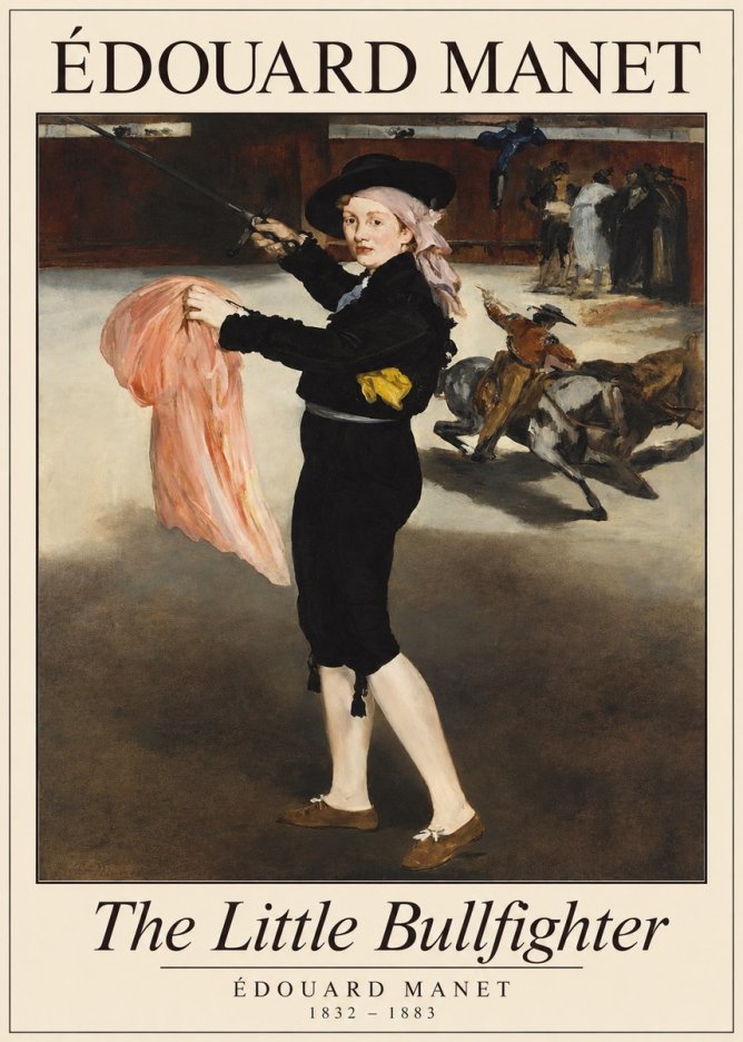 Édouard Manet The Little Bullfighter No1 - Poster