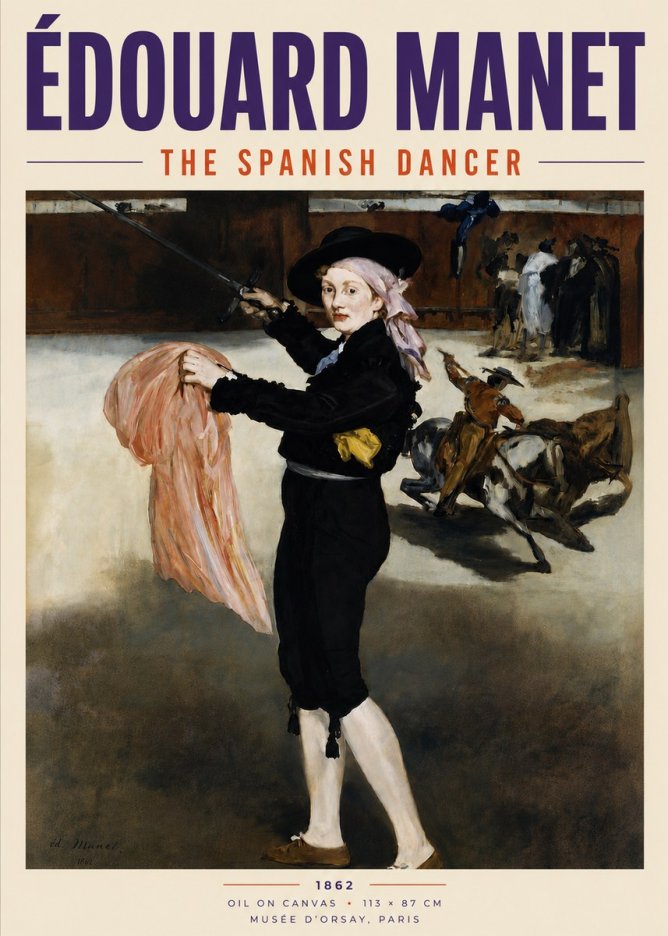 Édouard Manet The Little Bullfighter No5 - Poster