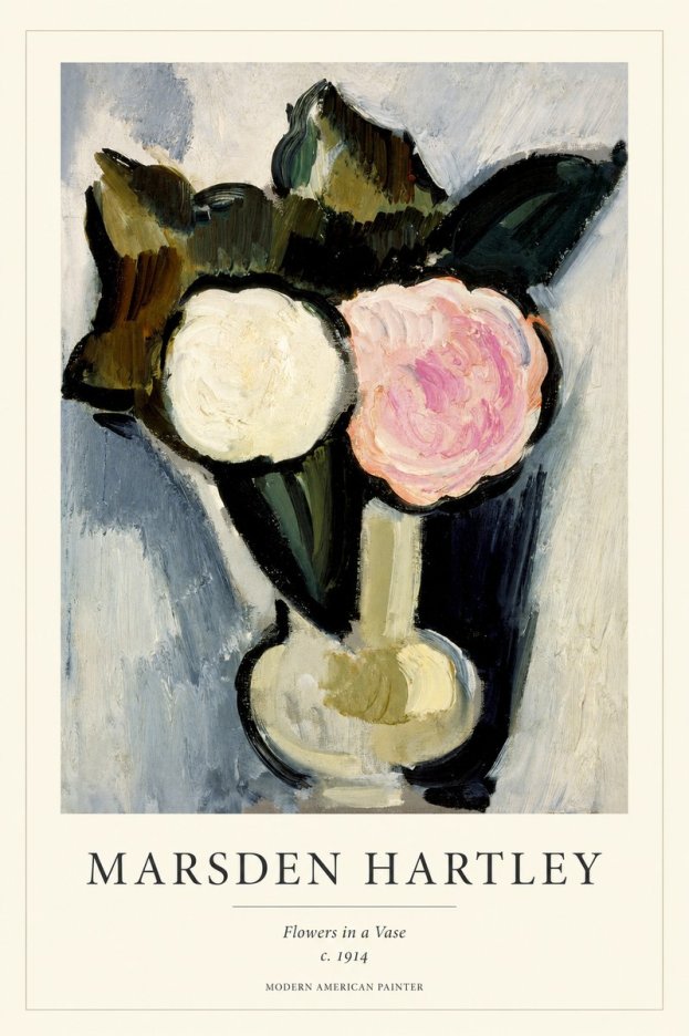 Marsden Hartley Flowers in a Vase No1 - Poster