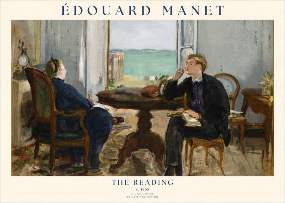 Édouard Manet The Reading No1 - Poster