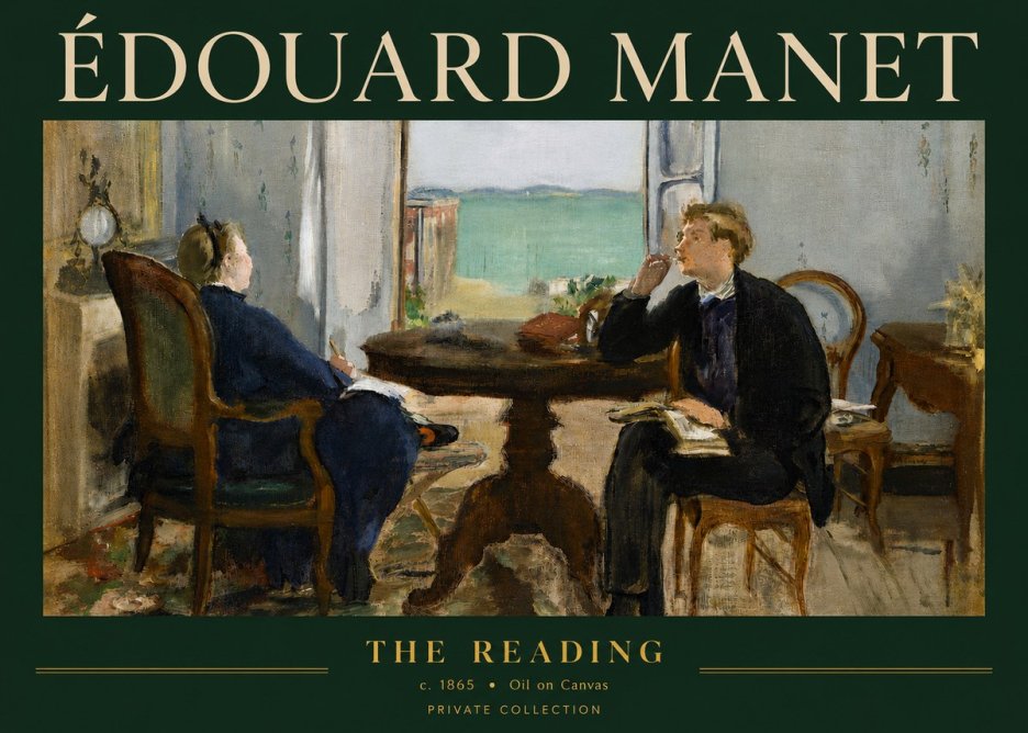Édouard Manet The Reading No4 - Poster