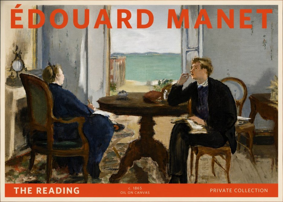 Édouard Manet The Reading No6 - Poster