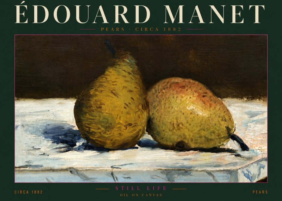 Édouard Manet Pears No5 - Poster