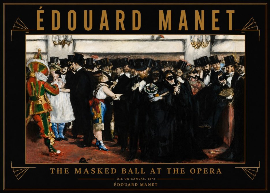 Édouard Manet The Masked Ball at the Opera No6 - Poster